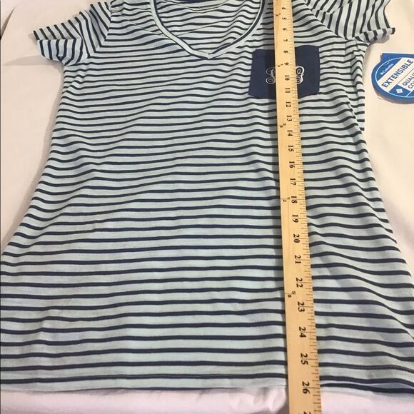 New Columbia PFG Monogram Tee, Short Sleeve Blue - Picture 8 of 8